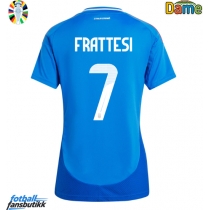 Italia Davide Frattesi #7 Hjemmedrakt Dame EM 2024 Kortermet